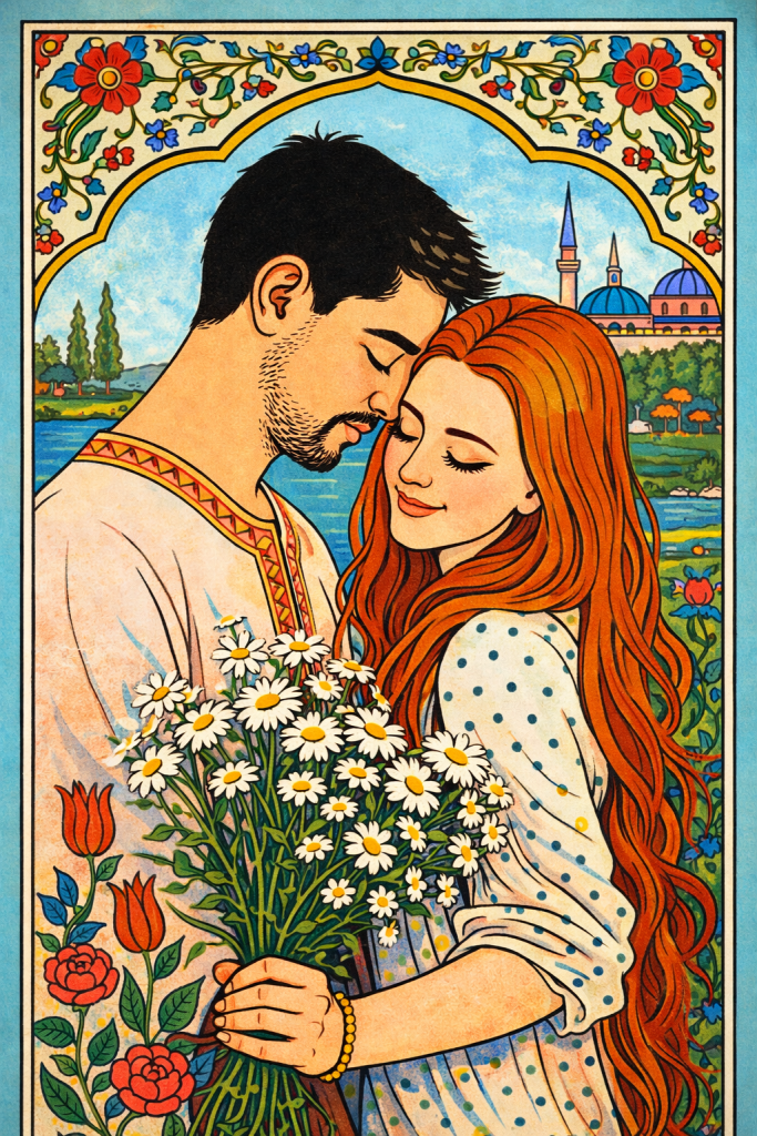 15.4 turk minyatur tarzında, duz yuzeyler ve parlak renkler