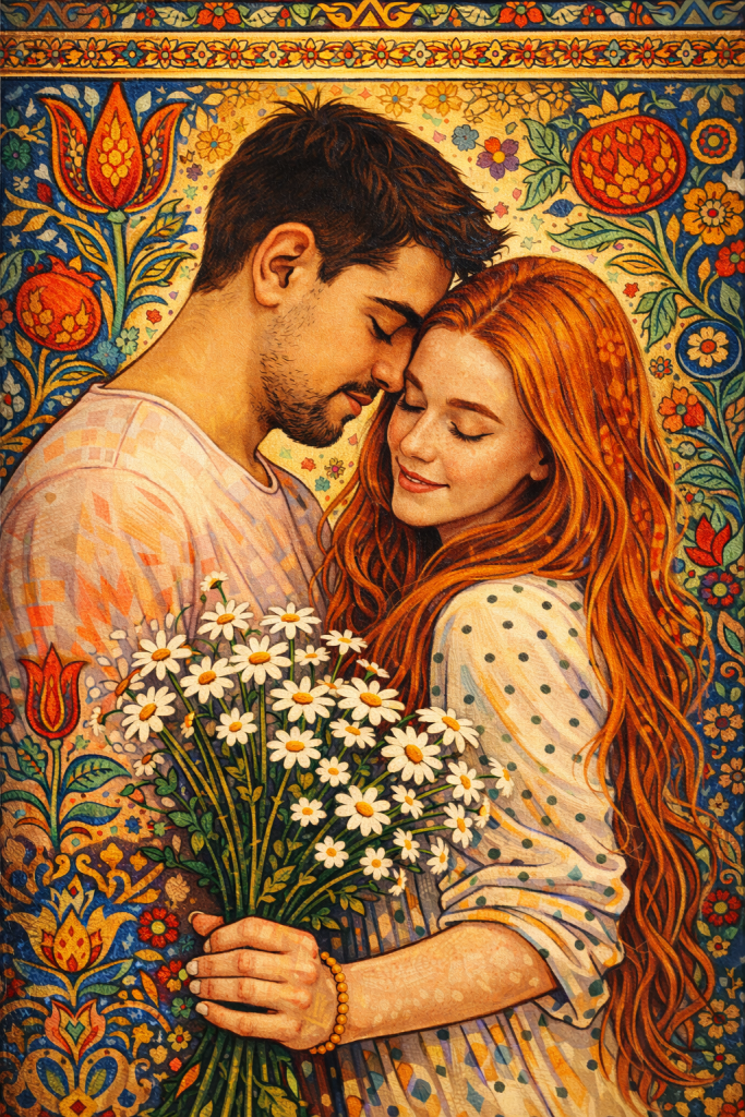 15.6 anadolu motifli tarzda, desenli ve sıcak bir kulturel doku