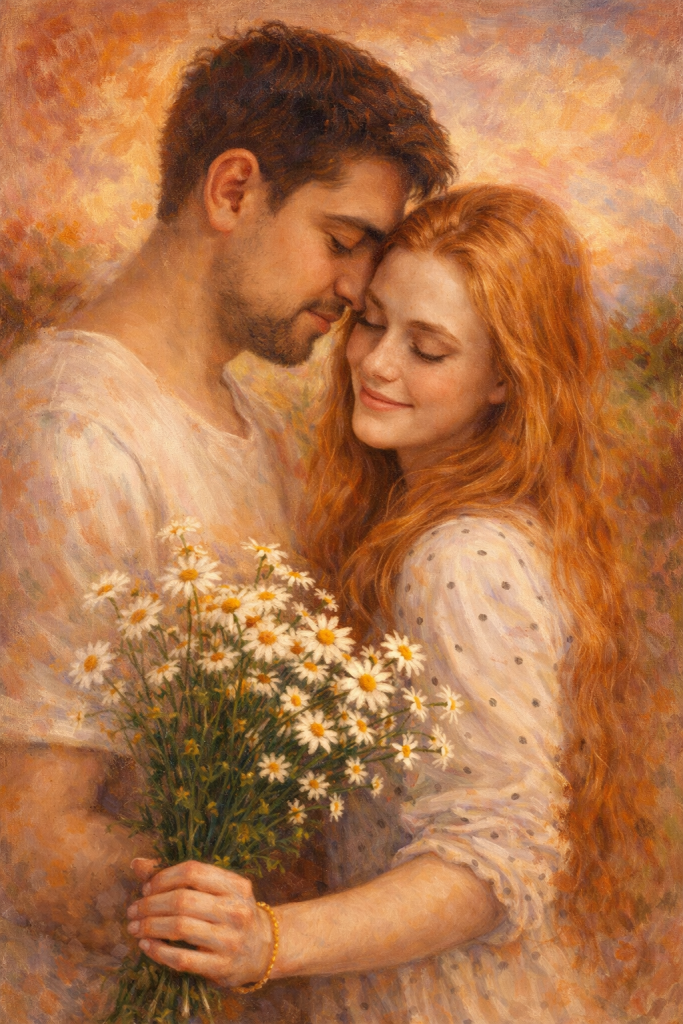 5.2 renoir tarzında, sıcak renklerle romantik bir atmosfer